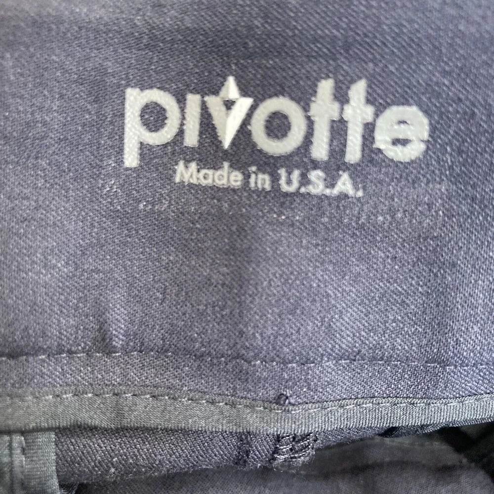 Pivotte 24/7 Pants Womens Size 8 Navy Blue Stretch Work Career Trousers